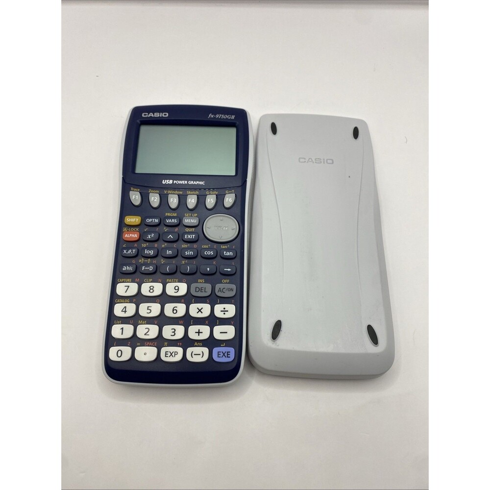 Casio fx-9750GII Graphing Calculator – Tested & Working – Clean with Cover
